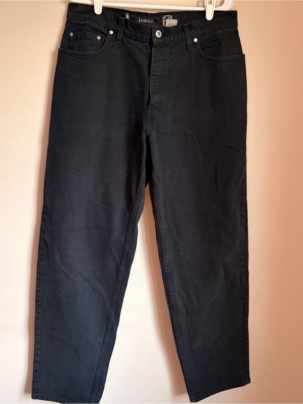 Vintage Levi's Silver Tab Black Straight-Leg Chinos